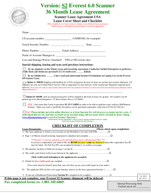 36 Month Scanner Lease Agreement