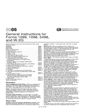 General Instructions for Forms 1099, 1098, 5498, and W-2G
