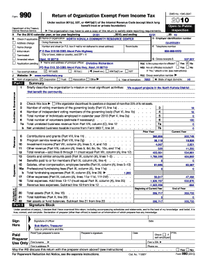 Form 990 Return of Organization Exempt From Income Tax