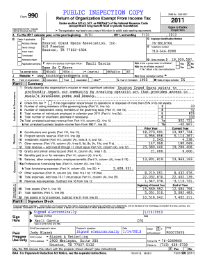 Form 990 2011
