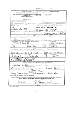 Florida Campaign Treasurer Appointment Form