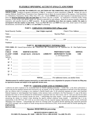FSA Claim Form