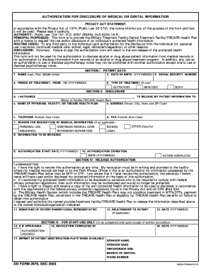 Authorization for Disclosure of Medical Information