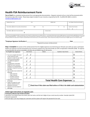 FSA Reimbursement Form