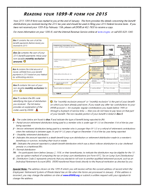 2015 IRS Form 1099-R