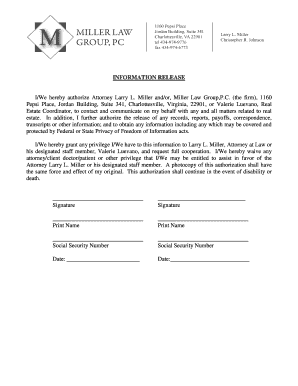 Information Release Authorization