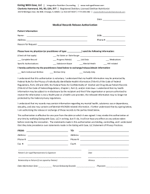 Medical Records Release Authorization