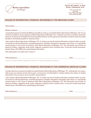 Release of Information & Financial Responsibility Form