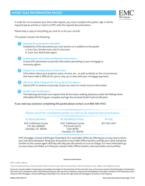Short Sale Information Packet