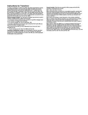 IRS Form 1099-S Instructions