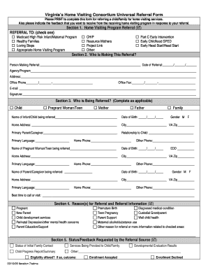 Virginia Home Visiting Program Referral Form