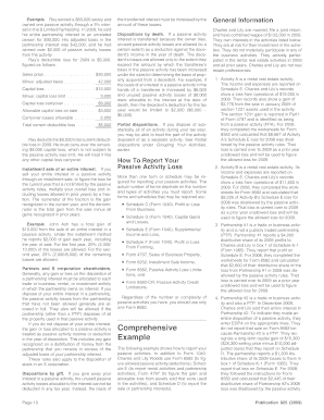 IRS Form 8582 Instructions