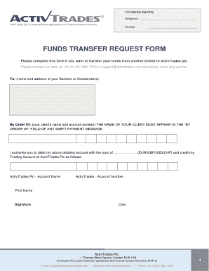 Funds Transfer Request Form