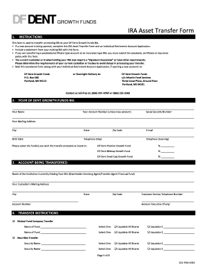 IRA Asset Transfer Form