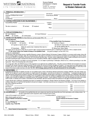 Request to Transfer Funds