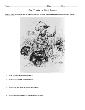 Bad Trusts vs. Good Trusts Worksheet
