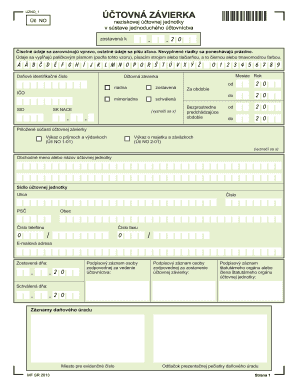 Slovak Tax Form for Non-Profit Organizations