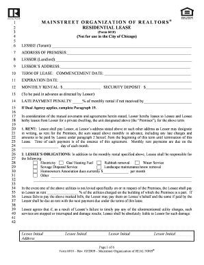 Residential Lease Agreement