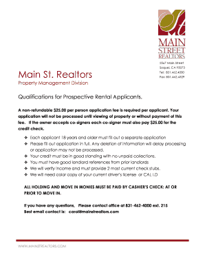 Rental Application Authorization Form