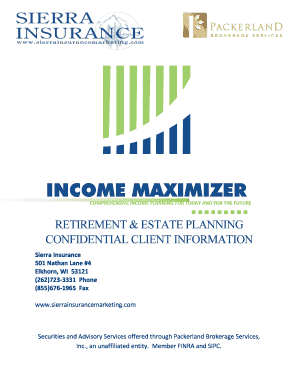 Retirement and Estate Planning Form