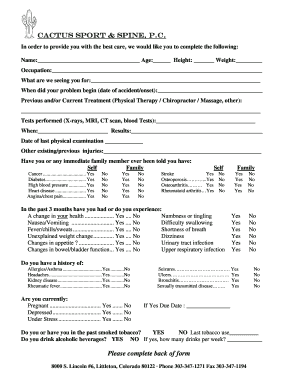 Patient Intake Form