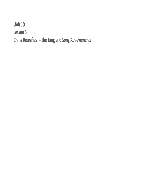 China Reunifies Lesson 5 Worksheet