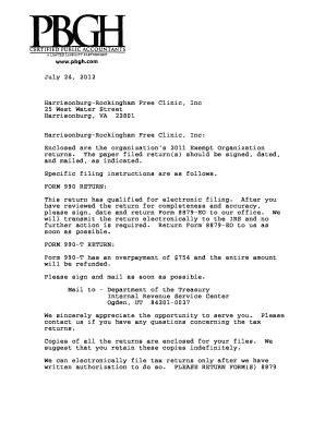 IRS Form 990 Tax Return