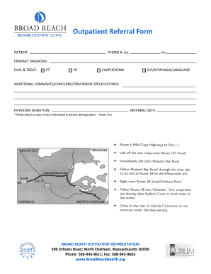 Outpatient Referral Form