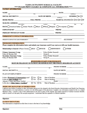 Patient Information Form