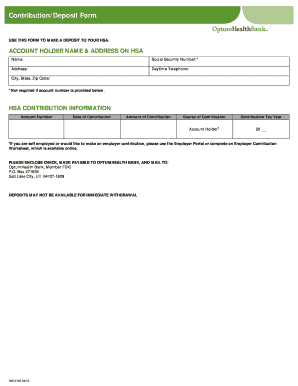 HSA Contribution Form