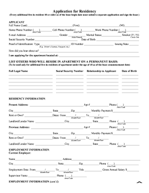New York Residential Lease Application