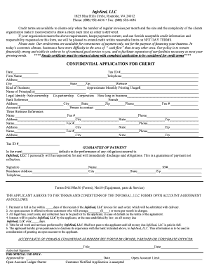 Confidential Credit Application Form