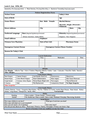 Patient Registration Form