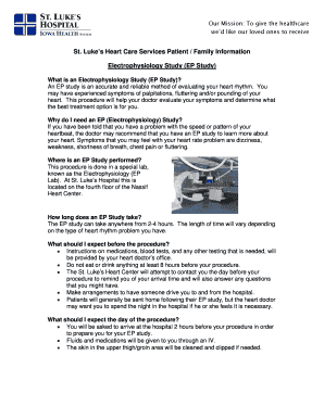 St. Luke's Heart Care Services Patient Information