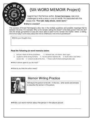 Six-Word Memoir Project