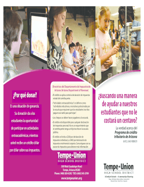 Formulario para donación de crédito tributario