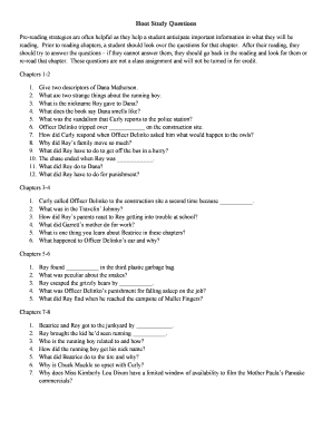 Hoot Study Questions