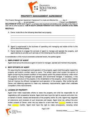 Property Management Agreement