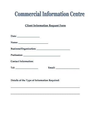Client Information Request Form