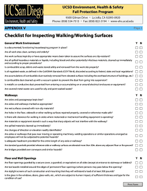 UCSD Fall Protection Program Checklist