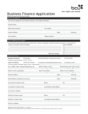 Business Finance Application