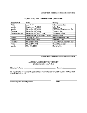 Virginia beach school calendar 23 24 pdf - UCSD EARLY CHILDHOOD EDUCATION CENTER ECEC/MCDC 2014 2015 HOLIDAY CALENDAR Day of Week Friday Monday Monday Tuesday Thursday Friday Monday Monday Thursday Friday Monday Date July 4th 2014 September 1st , 2014 November 10th, 2014 November -