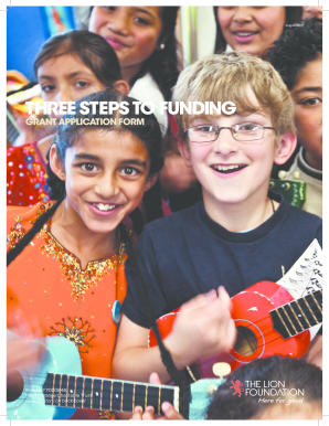 The Lion Foundation Grant Application Form