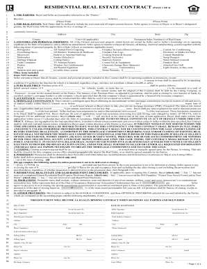Residential Real Estate Contract