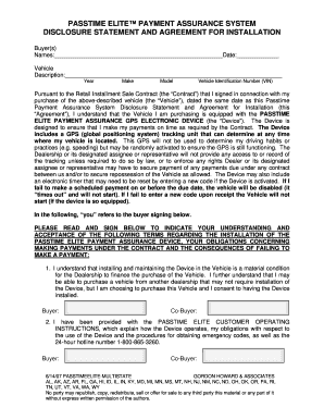 Passtime Elite Payment Assurance System Agreement