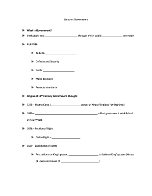 Government Study Guide