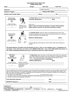 Asthma Action Plan