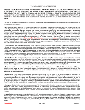 Vacation Rental Agreement