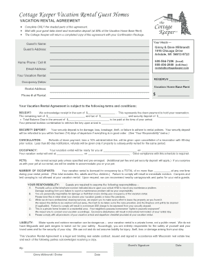 Vacation Rental Agreement