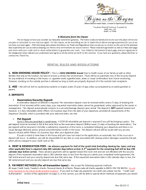Vacation Rental Agreement